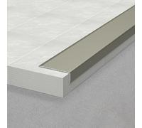 Coayuou Flooring Threshold Strip Floor Trim Edging 90cm* 3 Pcs Aluminium Strip Protect Walls from Damage in High-Traffic Areas, Easy to Install, Home & Office Use(Sekt,30 * 10mm)