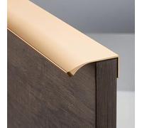 Coayuou Handle, G-Profile Concealed Cabinet Edge Pull, 20 Pieces Aluminum Alloy with Protective Edge Trim Handles, for Cupboard Doors Wardrobes Furniture & Drawer Pulls(Gold,50cm)