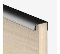 Coayuou Invisible Cabinet Drawer Handles Aluminium Alloy Kitchen Cabinet Handle 4 Pack Door Knobs Long Wardrobe Handles Perfect for Sleek, Contemporary Home Interiors(Black,L:100cm)