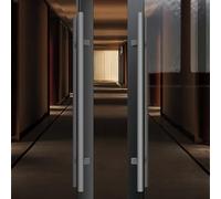 Coayuou Stainless Steel Front Door Handle 1 Pair Length 600/800/1000/1200/1500 Mm Round Pull Handles Front Doors Entrance Doors Robust, Stylish Handle Solution for All Rooms(B-Gray,1200mm)