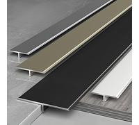 Coayuou T Rail, Aluminium Profiles, 90 cm x 3 Pieces, Floor Transition Rail, T-Profile Transition Rails for Door Thresholds and Room Transitions for Floor Coverings of the Same Height (Champagne, 50 x