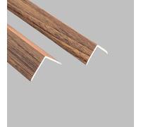 Coayuou Tile Edge Protector Corner Trim PVC Wood Grain Corner Guard 90cm*3pcs Resistant To Impact Ideal For Home Use, Protects Floor Edges From Water Damage And Staining(D-8,20mm)