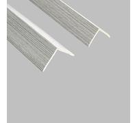 Coayuou Tile Edge Protector Corner Trim PVC Wood Grain Corner Guard 90cm*3pcs Resistant To Impact Ideal For Home Use, Protects Floor Edges From Water Damage And Staining(D-3,25mm)