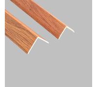 Coayuou Tile Edge Protector Corner Trim PVC Wood Grain Corner Guard 90cm*3pcs Resistant To Impact Ideal For Home Use, Protects Floor Edges From Water Damage And Staining(D-15,25mm)