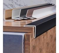 Coayuou Wall Corner Edge Protection Strips 100 cm x 3 Pieces Corner Protection Corner Profile Aluminium Furniture Edge Tape Perfect for Long-term Edge and Corner Care in Your Home (Pistol Grey, 10 x