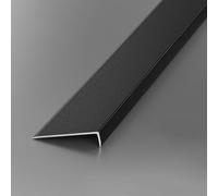 Coayuou Wall Moulding 100cm* 3 Pcs Angle Trim Aluminum Threshold Strips Safeguard Your Walls from Damage & Scratches, Ideal for High Traffic Areas, Ideal for Home/Office(Schwarz,10x60mm)