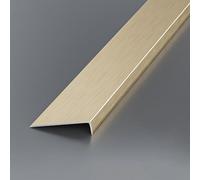 Coayuou Wall Moulding 100cm* 3 Pcs Angle Trim Aluminum Threshold Strips Safeguard Your Walls from Damage & Scratches, Ideal for High Traffic Areas, Ideal for Home/Office(Gebürstete Bronze,20x60mm)