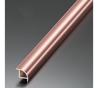 Coayuou Wall Panel Trim Aluminium Round Corner Edging Strip Protector Tiles Corner Trim for 6-18mm Tiles 100cm*3pcs Anti-Scratch Tile Edging Bathroom Kitchen Tile Trim(Rose Gold,7.7mm)