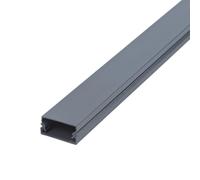 Coayuou Wire Hider Aluminium Width 20-50mm Cable Conduit For Electric Cables Conduit Trunking 100cm* 3pcs Cable Floor Cover Durable Cables Protector For Neat Wiring(Dark Gray,20 * 10mm)