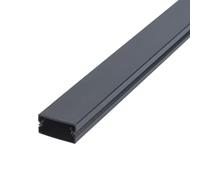 Coayuou Wire Hider Aluminium Width 20-50mm Cable Conduit For Electric Cables Conduit Trunking 100cm* 3pcs Cable Floor Cover Durable Cables Protector For Neat Wiring(Black,20 * 20mm)