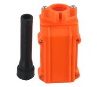 COB-61 Rainproof 2-Way Momentary Push Button Switch for Crane and Hoist Control - ABS Housing, AC 250V/5A, Orange Red, 12 x 6.5 x 5 cm