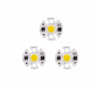 COB LED Chip Lamp Matrix AC 220V 3W 5W 7W 9W 12W for Floodlight Spotlight No Need Drive Projector Light Bulb Beads,White,12W 3pcs