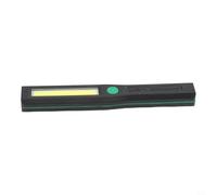 COB LED Hand Torch Lamp Dual Light Sources Flexible Neck Magnetic Mount ABS IPX4 Water Resistant Work Light 3 AAA Battery Vehicle Maintenance Outdoor Use Random Color 16.8x2.8x2cm