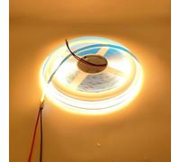 COB LED Strip Lights 230V IP20 8mm Mains Wired Tape for Indoor Use 3500K 5m | 240 LEDs/m, approx. 780 lm/m and a 180° beam create broad, even light for ceilings, coving, cabinets and wall outlines.