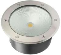 COB LED Waterproof Stainless Steel Recessed Floor Spotlight - Round Inground Light for Outdoor Plaza, Garden, Driveway & Porch Lighting | IP65 Embedded Design(Cold White,50W(250 * 90mm))