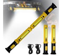 COB LED Work Light 2000 Lumens Rechargeable With USB-C, Magnetic Mount And Foldable Stand For Hands-Free Operation