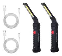 CoB Led Worklight, Wide Application Portable Flood Light With Type-C Charging Port And Battery Indicator, Ideal For Garage Home Outdoor Emergency