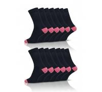 Cob Stallion- Black Socks for Men in Heel and Toe Style, Men’s Socks Multipack 6-11 UK, Pack of 6 and 12 Pairs