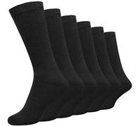 Cob Stallion- Diabetic Socks for Men | Mens Cotton Socks Gentle Grip Non Elastic Sock for swollen feet | Pack of 6 - Multipack 6-11 one size UK (Black 6 pairs)