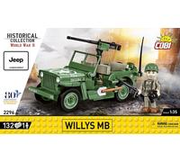 Cobi 2296 - World War II - Willy's MB and M2 Gun 150 pcs BRAND NEW