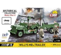COB02297 - Cobi - Historic Collection - Wills MB & Trailer (200 Pcs)