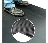 COBA Europe RR010925 COBArib Anti-Slip Fluted Rubber Matting Black 0.9m x 2.5m x 3mm