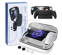 CoBak Accessories Bundle for PlayStation Portal - 1*Carrying Bag with 2*Screen Protector, 1*Grip Case, 4*Keycaps, White
