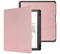 CoBak Case for 10.2 Inch Tablet 2024/2022 Released - PU Leather Cover with Auto Sleep Wake Feature with Pencil Holder for Kindle Scribe/Kobo/Boox, Rose Gold
