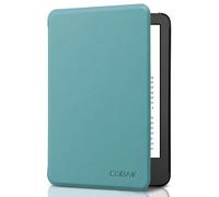 CoBak Case for 6 Inch E-Reader 11th Generation 2024 and 2022, Auto Sleep/Wake, Premium PU Smart Cover for Kindle, Kobo, Boox, Lam Green
