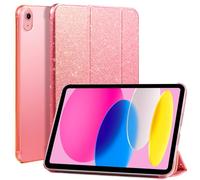 CoBak Case for for iPad A16 11th Generation 11 inch 2025/iPad 10th Generation 10.9 inch 2022, Trifold Stand for iPad 11th/10th Gen, Auto Wake/Sleep, Raspberry Glitter