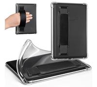 CoBak Clear Case for 6.8" Kindle Paperwhite 11th Generation 2021 & Signature Edition - Ultra-Slim Soft TPU Transparent Cover with Hand Strap, Lightweight & Durable Protection, Black