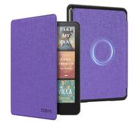 CoBak Wireless Charge Converter Case for 7" Kindle Paperwhite 12th Gen 2024 and Kindle Colorsoft, Qi-Enabled, Compatible with iPhone MagSafe/PopSockets Grip/Anker Wireless Charging Pads, Purple Grain