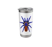 Cobalt Blue Orange Tarantula Spider Stainless Steel Insulated Tumbler