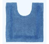 (Cobalt Blue, Pedestal Mat) Luxury Reversible Cotton Bath Mat