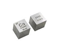 Cobalt Cube 10mm Pure Element Cube for Elements Hobby Collection Lab Substance Block Display DIY