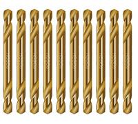 Cobalt Drill Bit Set 3.0mm Double End HSS Co M35 Stubby Body Drill Steel Metal Iron-10Pcs