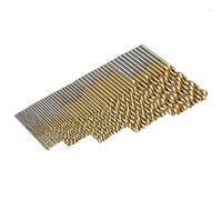 Cobalt Drill Bit Set, 50pcs High Speed Steel Twist Drill 1.0/1.5/2.0/2.5/3.0mm Ti Coated HSS Drill Woodworking Hand Tools Drill Bit Set