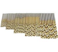 Cobalt Drill Bit Set, Drill Bit 99/50pcs Titanize Durable Grinding Easy Apply Straight Shank Coated Power Tool Home Practical Steel Woodworking Universal