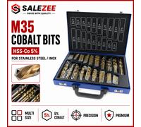 Cobalt Drill Bit Set for Stainless Steel Inox 5% M35 Metal HSS-Co 99 Cobalt Bits