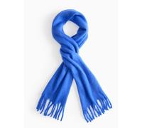 Cobalt Heavyweight Knitted Scarf One Size
