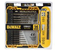 Cobalt Pilot Point Drill Bit Set, 14-Piece DWA1240