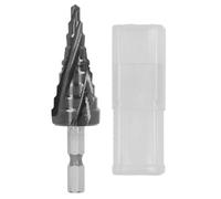 Cobalt Step Drill Bit, 9 Step Drill Bit with 4 Spiral Flutes, 4 to 20mm Hex Shank Drill Bit for Metal Copper Aluminum, High Speed M35 Cobalt Alloy with 89HRC Hardness and Storage B