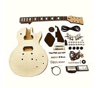 Coban Guitars Build your own DIY Guitar Kit UK LP740 Mahogany Body Flamed Maple Veneer Chrome Hardware Black Fittings