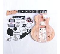 Coban Guitars LP710 DIY Electric Guitar Kit - Set Neck Mahogany Body, Spalted Maple Veneer, Ebony Fingerboard, No Soldering, LP Style