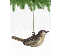Cobane Studio Mockingbird Ornament - Blown Glass Bird Decor for Christmas