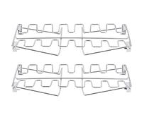 Cobb Grill Roasting Rack Wg 35×12×8 2pcs Stainless Steel Chicken Wing Leg Grill Rack Folding Barbecue Oven Roaster Stand