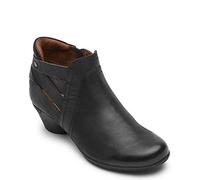 Cobb Hill Laurel Woven Boot Women's Boot, Black Leather, 9.5 Narrow