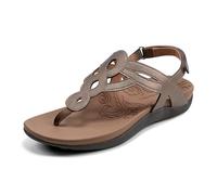 Cobb Hill Rockport Women's Ramona Flat Sandal, Bronze, 4 UK