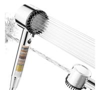 Cobbe Filter Shower Head and Hose, High Pressure Hard Water Shower Head with 20 Stage Filter, 5 Spray Mode Powerful Built-in Power Wash for Remove Chlorine - Reduces Dry Itchy Skin, Chrome