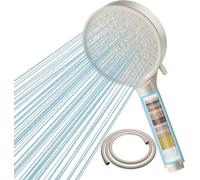 Cobbe Hard Water Filter Shower Head and Hose, Khaki